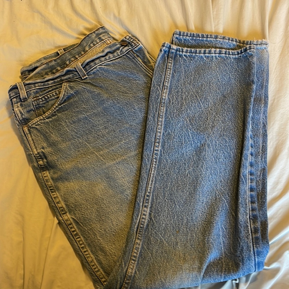 Faded means jeans
